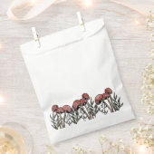 赤いキノコのキャップ フェイバーバッグ (クリップ留めされた状態)