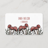 赤いキノコのキャップ 名刺 (裏面)