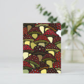 赤いキノコのポストカード ポストカード (スタンド正面)