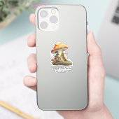 赤いキノコの森 シール (スマートフォン)