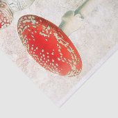 赤いキノコの色あせた背動揺して景 薄葉紙 (詳細)