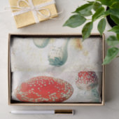 赤いキノコの色あせた背動揺して景 薄葉紙 (ギフト)