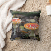 赤いキノコ クッション (ブランケット)