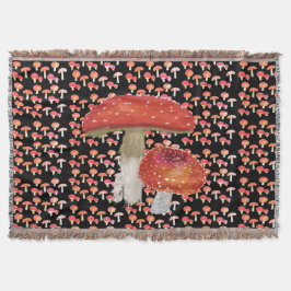 赤いキノコ スローブランケット