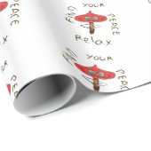 赤いキノコ ラッピングペーパー (ロールコーナー)