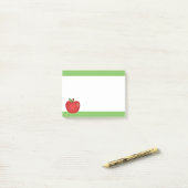 赤いキャラクターアップル ポストイット (デスク上)