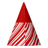赤いキャンディの杖パーティー帽 パーティーハット (裏面)