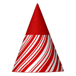 赤いキャンディの杖パーティー帽 パーティーハット