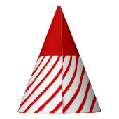 赤いキャンディの杖パーティー帽 パーティーハット (裏面)