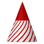 赤いキャンディの杖パーティー帽 パーティーハット (左)