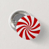 赤いキャンディーの杖 缶バッジ (正面&裏面)