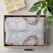 赤いキャンディ・ケーンの砂糖のスカルのティッシュペーパー 薄葉紙 (ギフト)