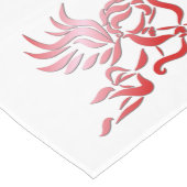 赤いキューピッド（弓と矢） ミディアムテーブルランナー (コーナー)