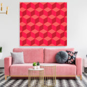 赤いキューブ キャンバスプリント (インサイチュ (リビング))