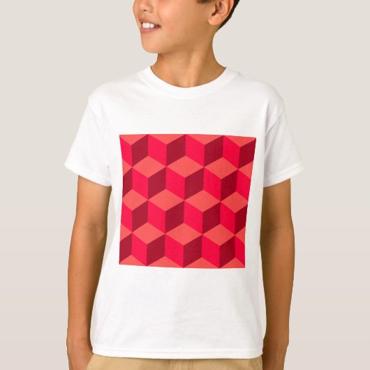 赤いキューブ Tシャツ (正面)