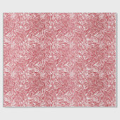 赤いキラキラのゼブラ印刷ラッピング紙 ラッピングペーパー (フラット)