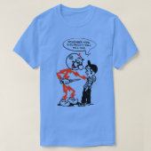 赤いキロワット時は子供たちが電気を使い果たすと思い出す Tシャツ (デザイン正面)