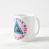 赤いキロワット電気で死ぬ コーヒーマグカップ (正面右)