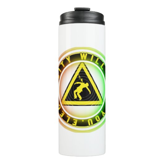 赤いキロワット電気で死ぬ タンブラー (正面)