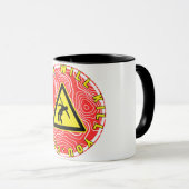 赤いキロワット電気で死ぬ マグカップ (正面右)