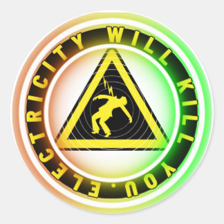 赤いキロワット電気で死ぬ ラウンドシール