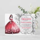 赤いキンチェアニェラの女の子 招待状 (スタンド正面)