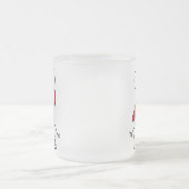 赤いキーウィによって曇らされるマグ フロストグラスマグカップ (中央)