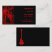 赤いギター 名刺 (正面/裏面)