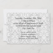 赤いギフトボウ ホリデーパーティー招待 招待状 (裏面)