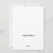 赤いギフトボックスのクリスマスに驚きの子犬 シーズンカード (裏面)