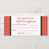 赤いギフト券 (裏面)