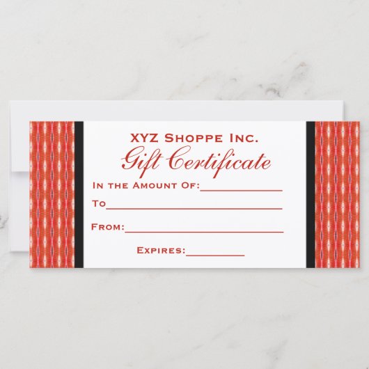 赤いギフト券 (裏面)