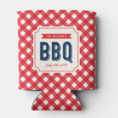 赤いギンガムと青い夏BBQ 缶クーラー (裏面)
