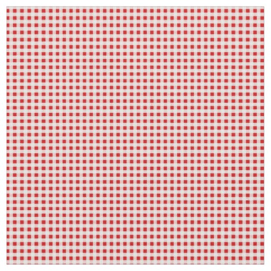 赤いギンガムチェックの生地 ファブリック (クローズアップ)