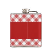 赤いギンガム飲料 フラスク (裏面)