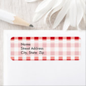 赤いギンガム ラベル (インサイチュ)