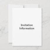 赤いギンガム 招待状 (裏面)