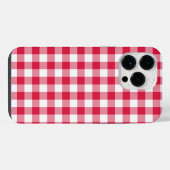 赤いギンガム iPhoneケース (裏面横)
