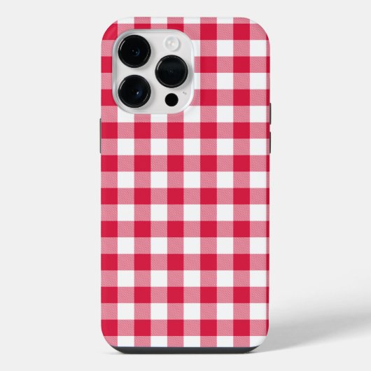 赤いギンガム iPhoneケース (裏面)