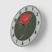 赤いクモの子 ラウンド壁時計 (傾斜)