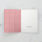 赤いクモグモの子供の誕生日パーティーお礼 サンキューカード (内部)