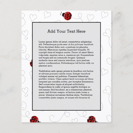 赤いクモグモムシ好きブラックハート チラシ (正面)