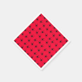 赤いクモ スタンダードカクテルナプキン (角)