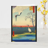 赤いクラウン1857 カード (黄色い花)