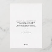 赤いクラシック格子模様メリークリスマスフォト 箔シーズンカード (裏面)