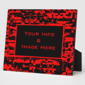 赤いクラックフレーム フォトプラーク (側面)