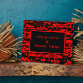 赤いクラックフレーム フォトプラーク (側面)