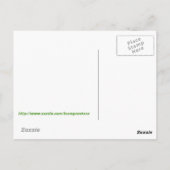 赤いクランプス バスケット スイッチ チェーン 舌 ポストカード (裏面)