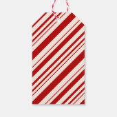 赤いクリストライプのスマス ギフトタグ (裏面)