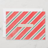 赤いクリストライプのスマス シーズンカード (裏面)